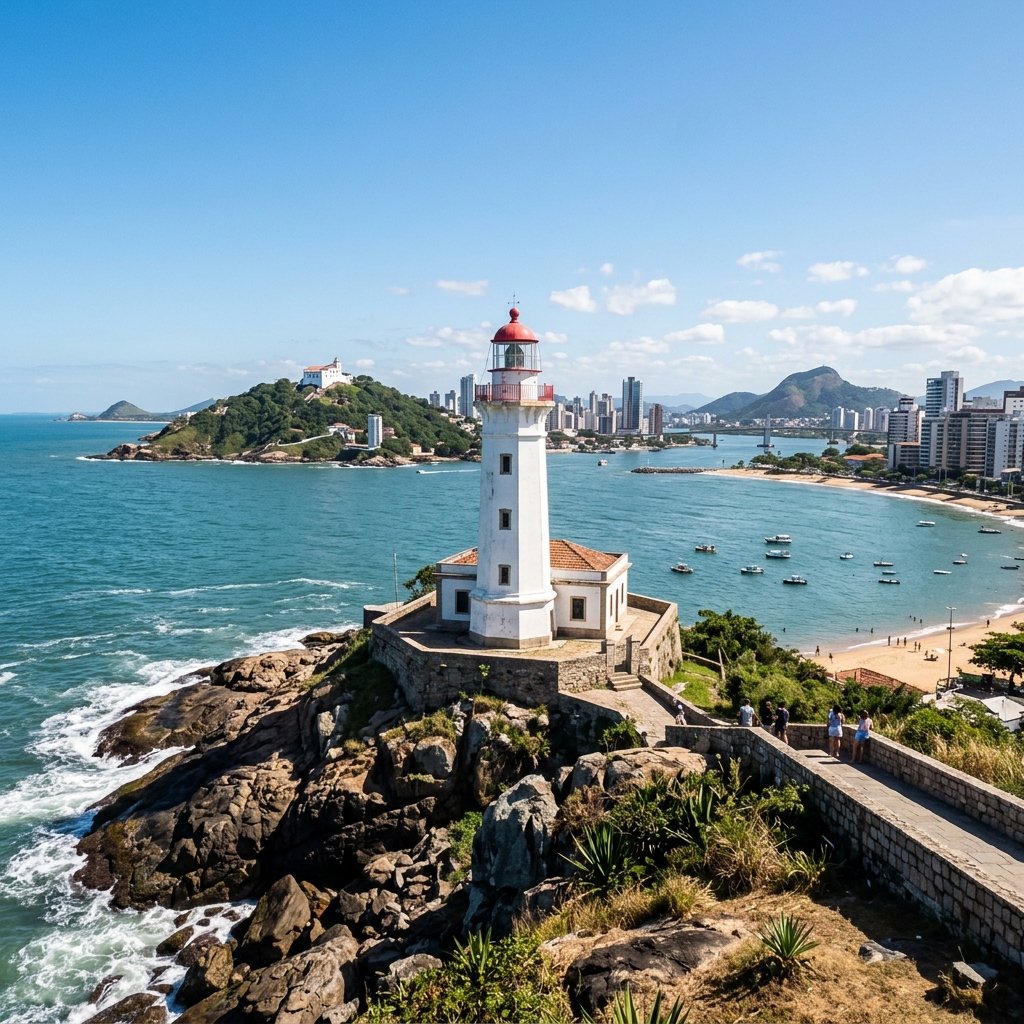 Farol de Santa Luzia em Vila Velha - ES